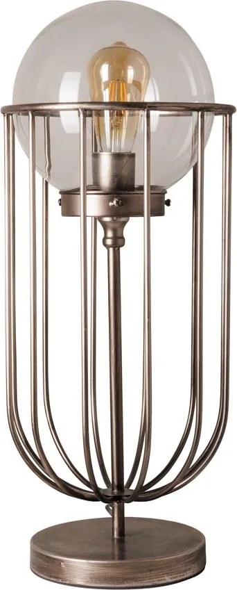 Lampa de masa, argintiu, din metal, Innovate