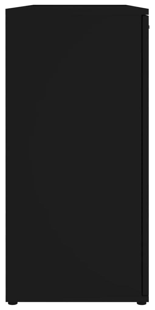 Servanta, negru, 120 x 35,5 x 75 cm, PAL 1, Negru