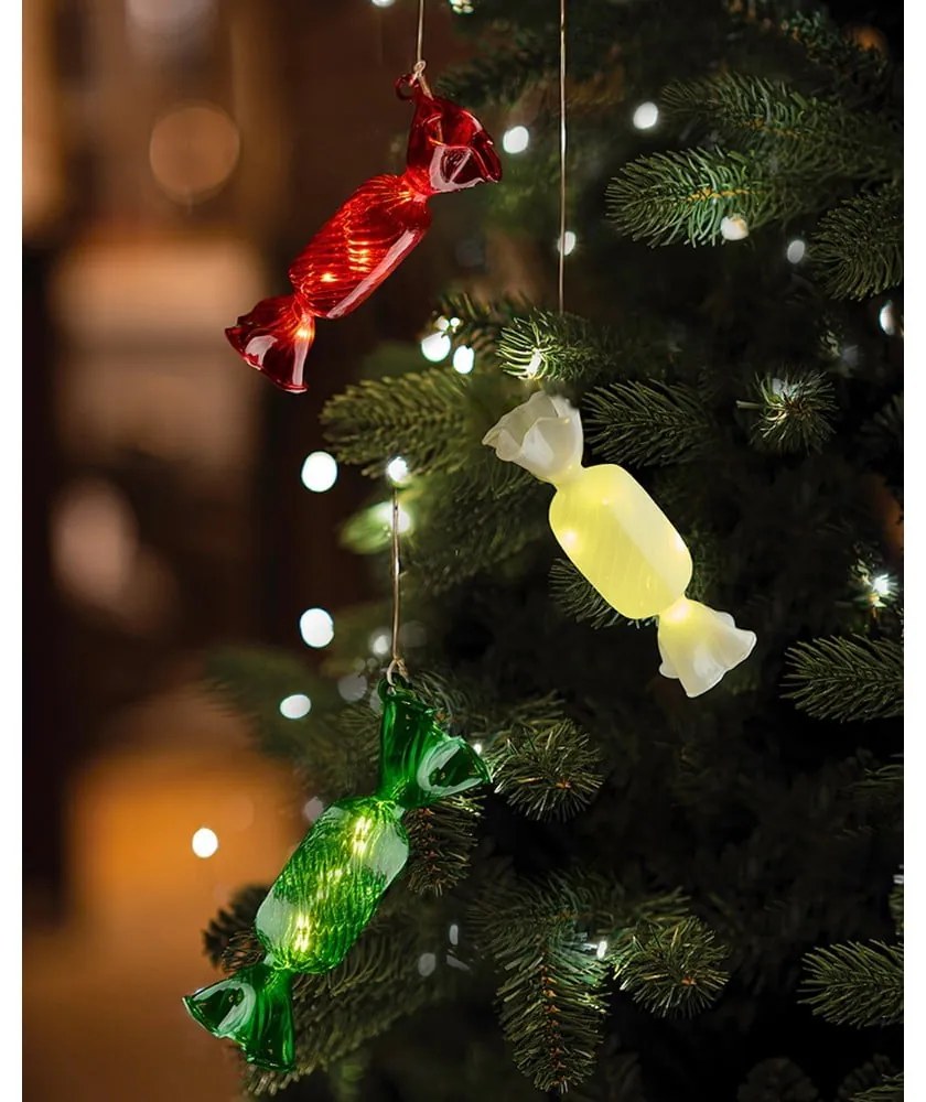 Decorațiune luminoasă de Crăciun albă suspendată ø 1,5 cm Hannah – Sirius