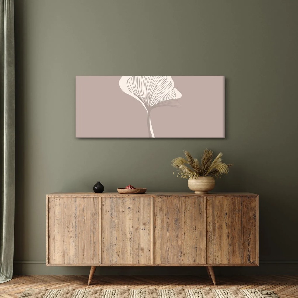 Tablou - Frunze bej N⁰3 (120x50 cm)