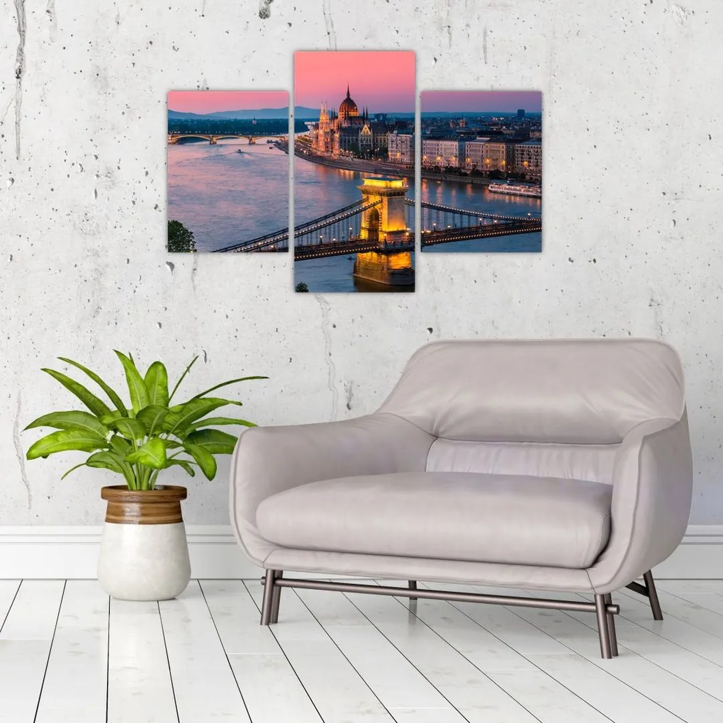 Tablou - Panorama orașului Budapesta, Ungaria (90x60 cm)