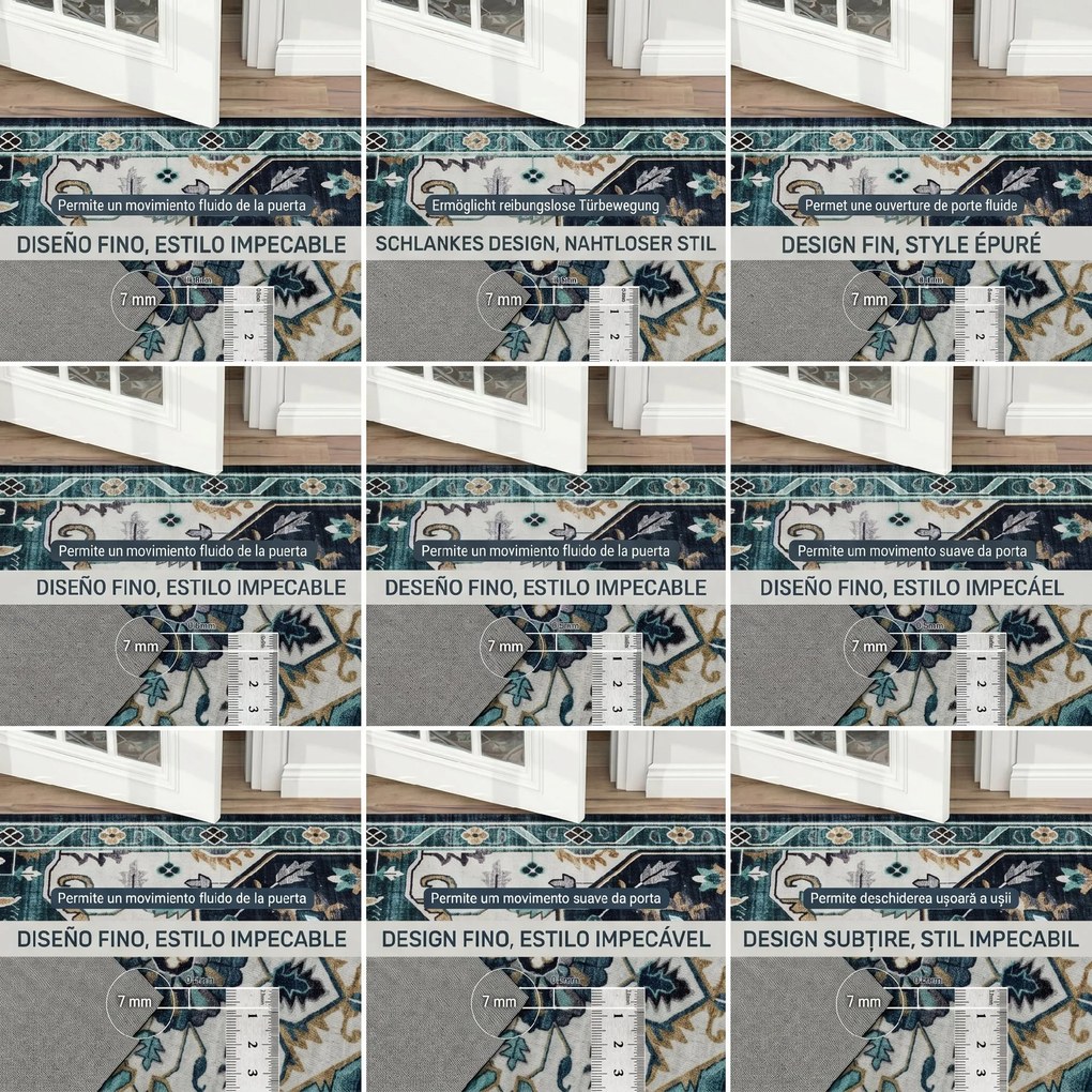 HOMCOM Covor Boho Antiderapant și Lavabil cu Fir Scurt 230x160cm Multicolor | Aosom Romania