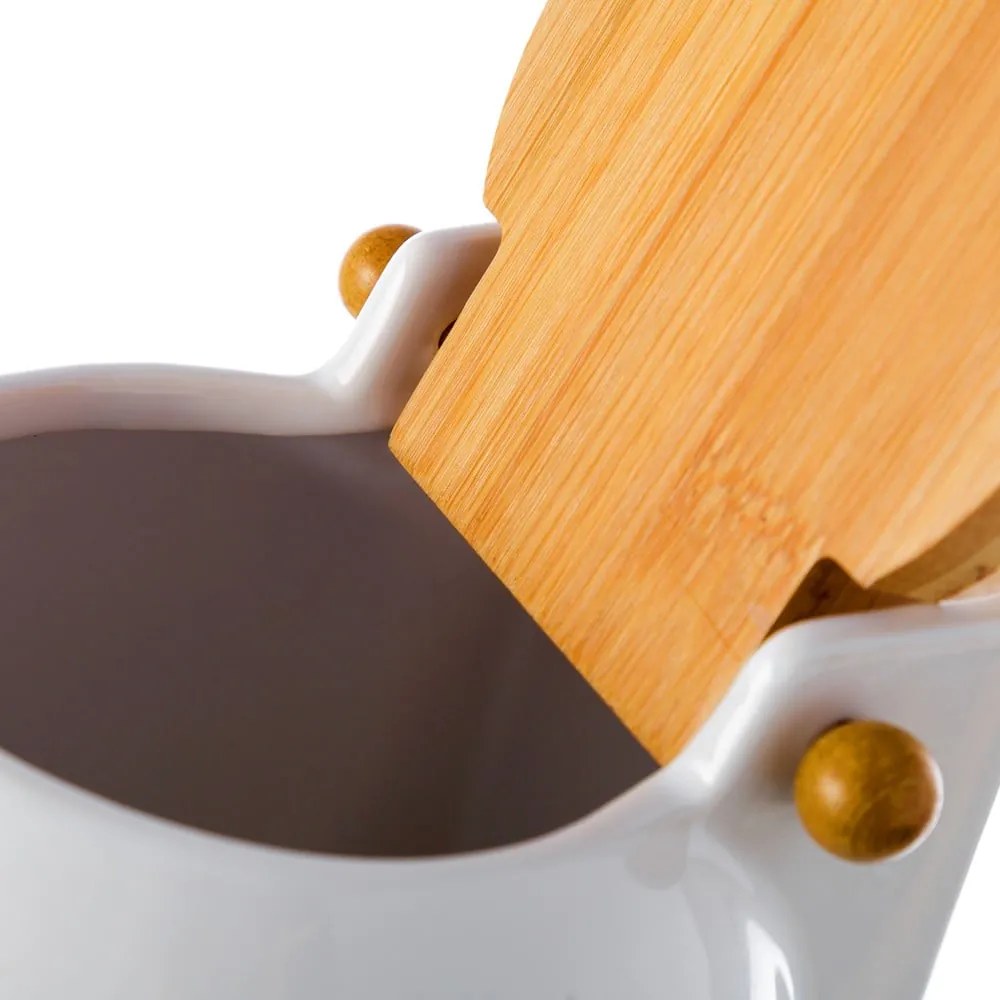 Recipient pentru sare Unimasa Ceramic, 700 ml, alb