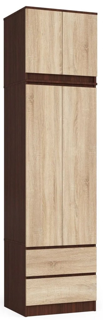 Dulap de haine Sahil (wenge + stejar sonoma). 1071022