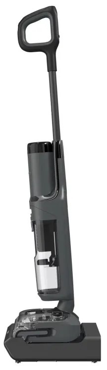 Aspirator vertical fara fir Tineco Floor One S6 Stretch Extreme, 220W, 18000 Pa, Uscat/Umed, Autonomie 40 min, 233 m², LED display, Asistent vocal, Negru