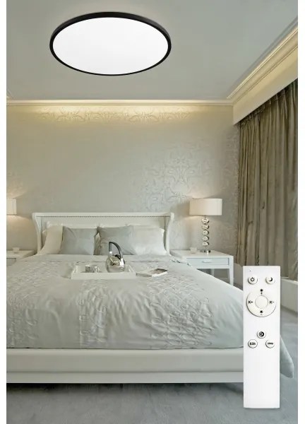 Plafonieră LED dimabilă REVIT LED/70W/230V d. 75 cm negru Top Light + telecomandă