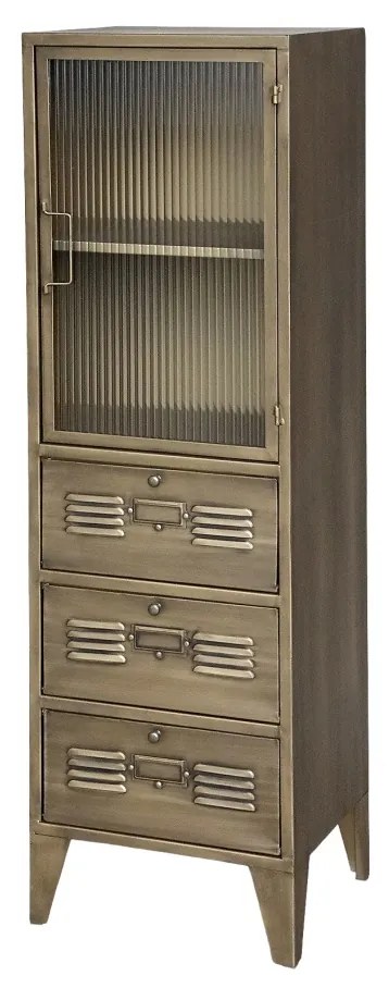 Dulap din metal, cu usa si 3 sertare