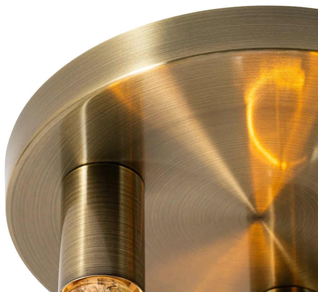 Plafonieră inteligentă rotundă bronz incl. 3 Wifi G95 - Facil