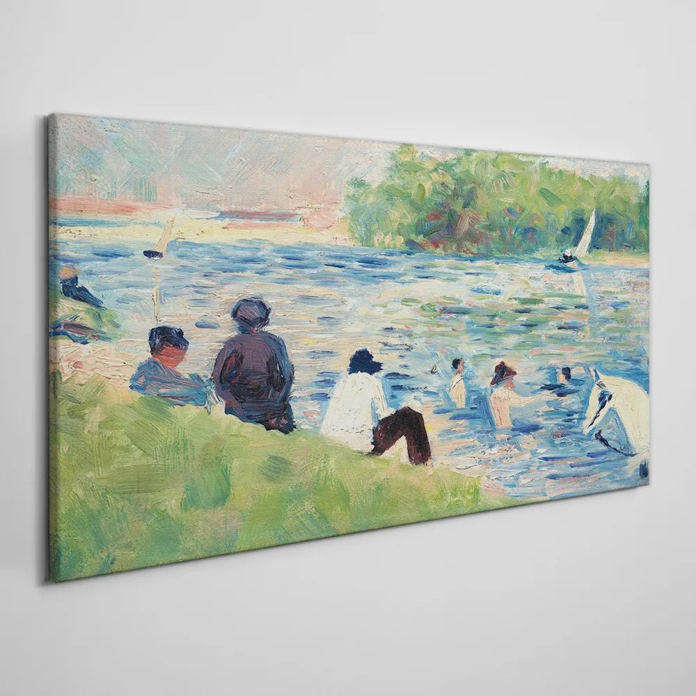 Tablou canvas Apa Natură Oameni
