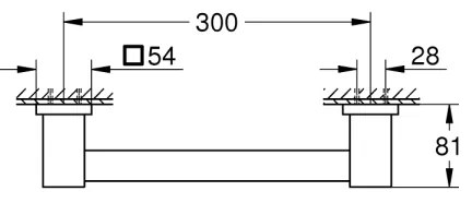 GROHE 41094000 - Mâner pentru cadă 354 mm, crom lucios