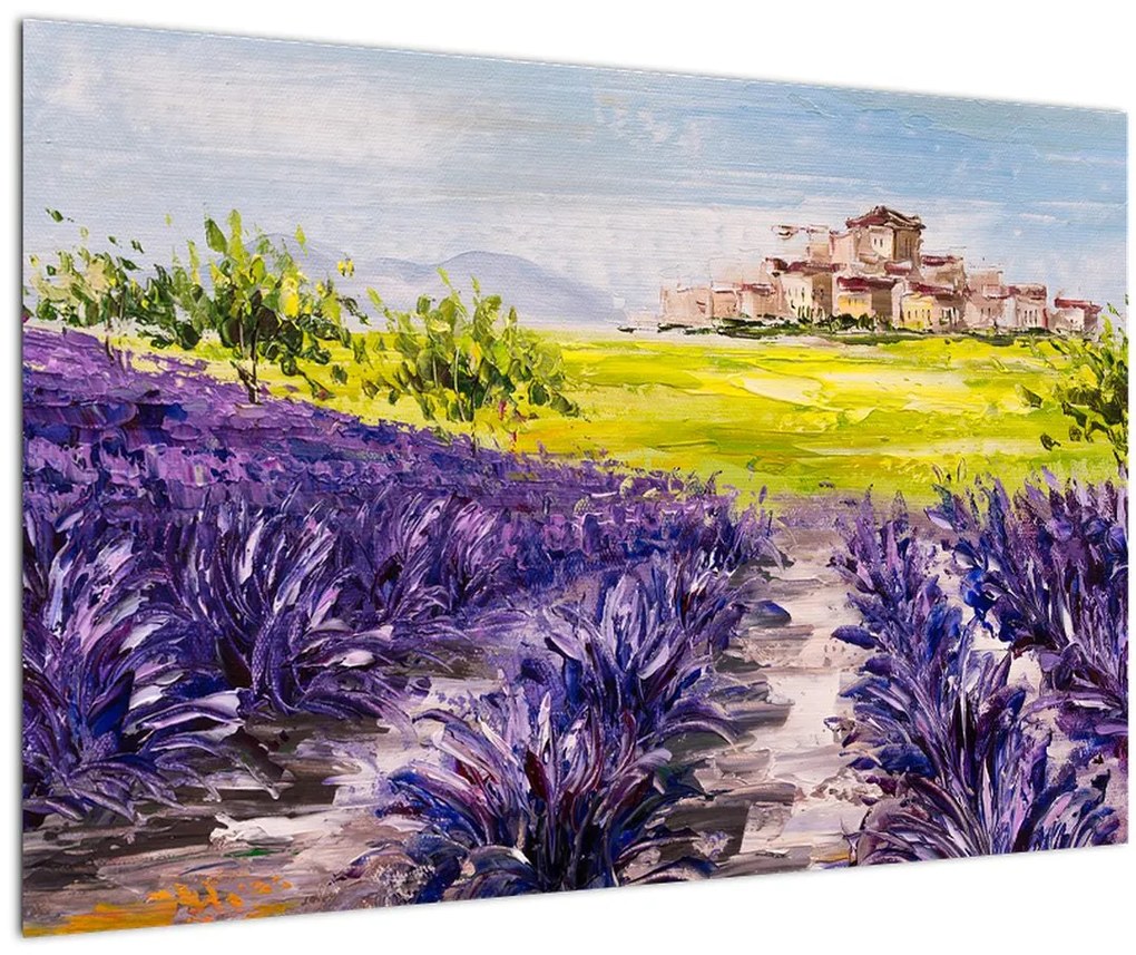 Tablou - Provence, Franța, pictură în ulei (90x60 cm)