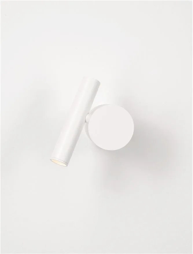 Aplica cu Spot LED directionabil stil minimalist CICLO alba, NVL-9540284