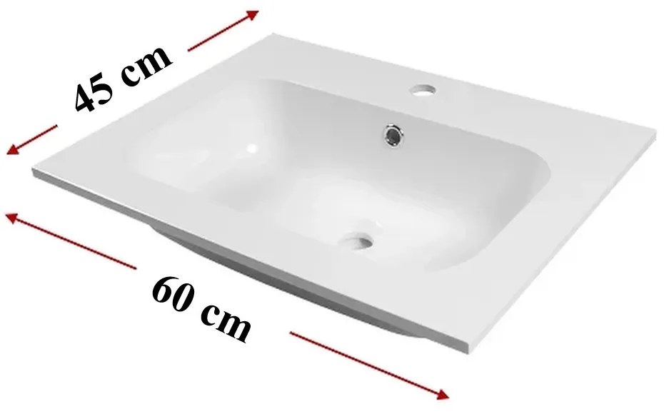 Lavoar din marmură artificială Ginger 60