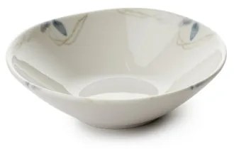 Set de veselă 24 piese din porțelan, alb/albastru