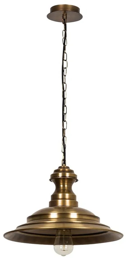 Lustră bronz cu abajur din metal ø 39 cm Obyla – Opviq lights