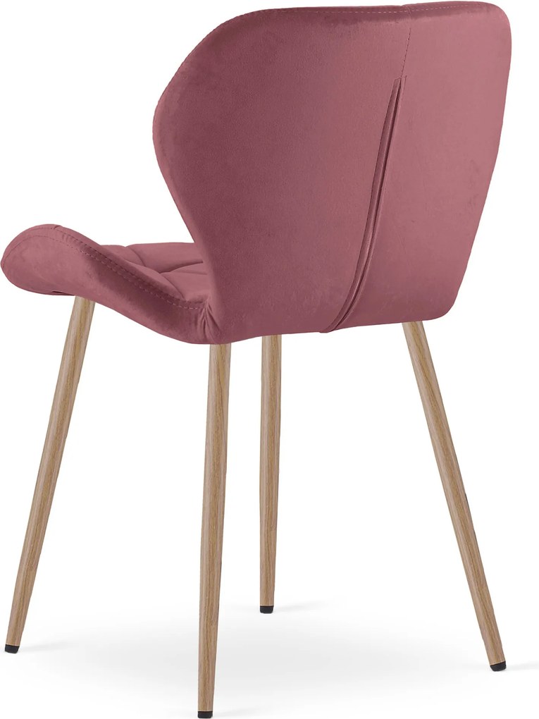 Scaun de masa MANGO VELVET, roz inchis