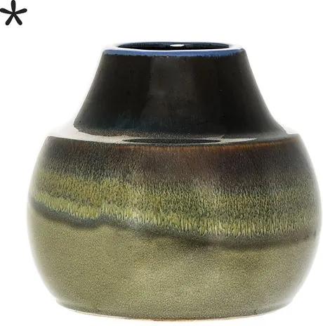 Vaza ceramica maro/verde 20 cm Nordic Bloomingville