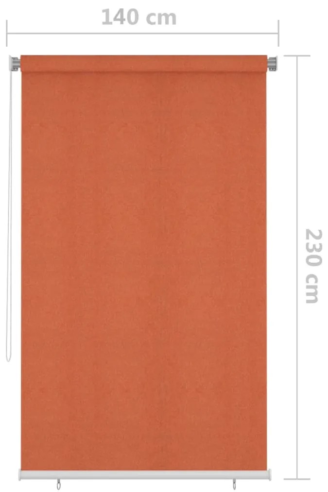 Jaluzea tip rulou de exterior, 140 x 230 cm,portocaliu Portocaliu, 140 x 230 cm