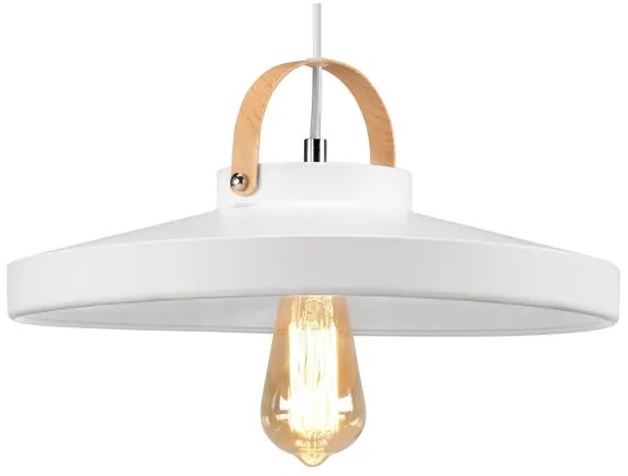 Lustră pe cablu NEXT 1xE27/60W/230V alb