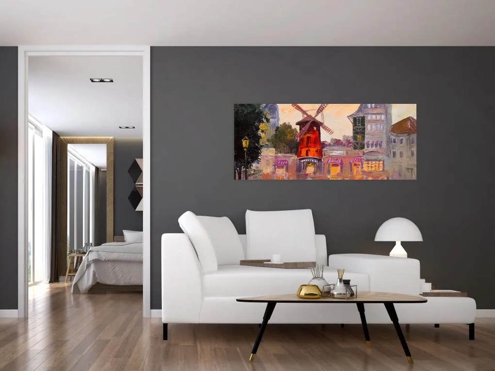 Tablou - Moulin rouge, Paris, Franța (120x50 cm)