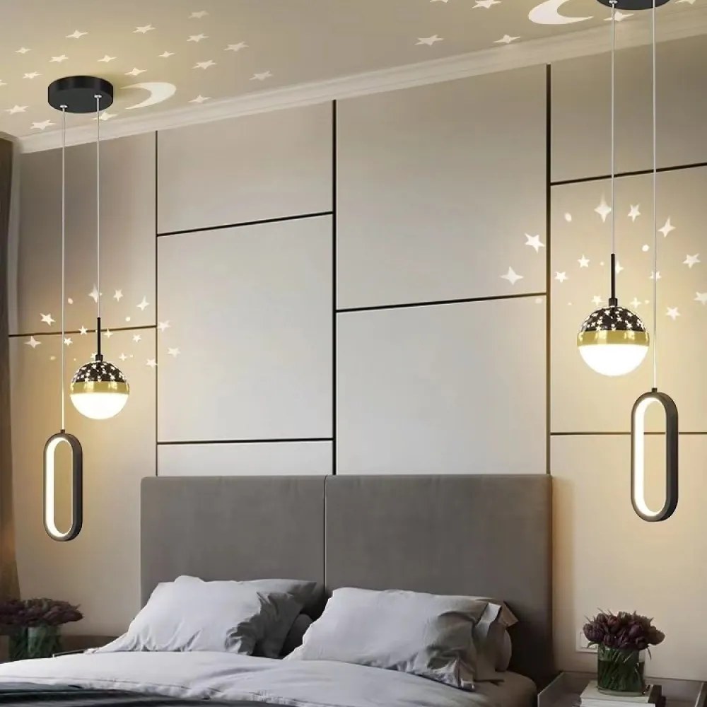 Lustra LED , Elit's EsnL7679-2BK+GD, 36w-6w