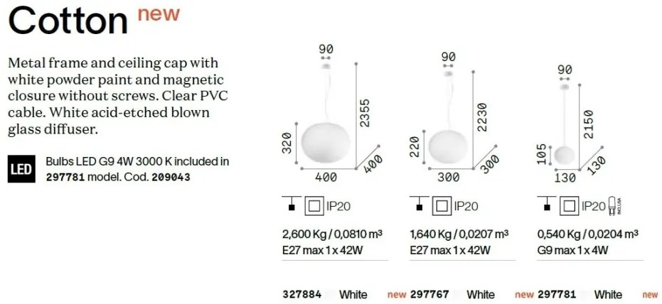 Pendul stil minimalist Cotton sp1 d13