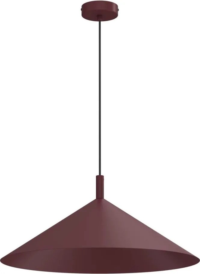 Lustră suspendată pe cablu ANEGA, 1xGX53/15W/230V, Ø 50 cm, burgund