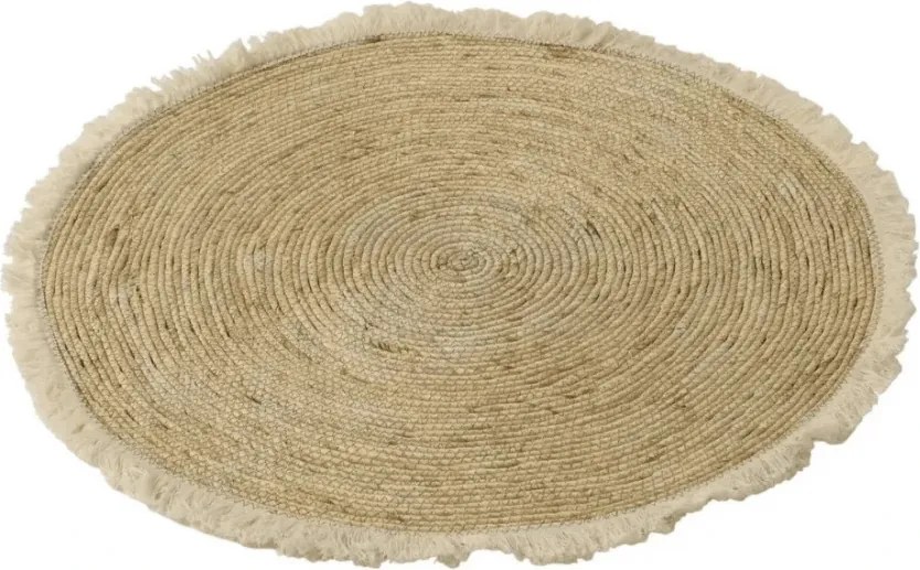 Covor rotund natural VELOR ⌀ 70 cm, bej