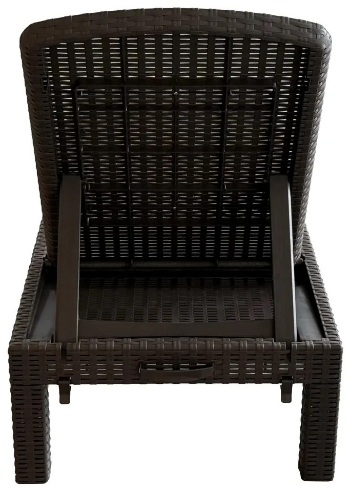 Șezlong de grădină Zanjar (maro) . 1116564