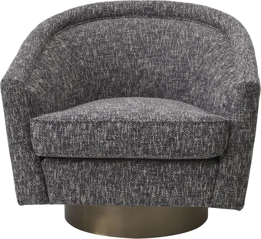 Fotoliu rotativ design lux Catene, negru cambon 115427 HZ