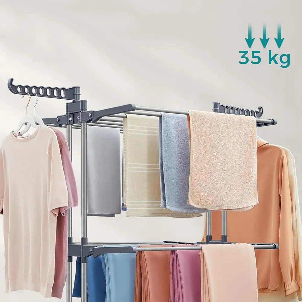 Răcitor de rufe cu 4 niveluri