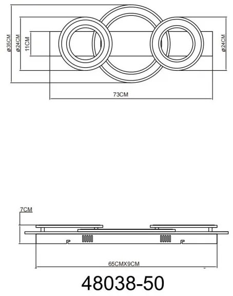 Plafoniera LED design decorativ JAYDEN 50W