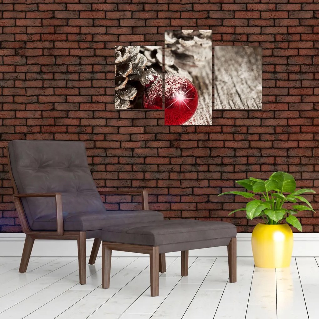 Tablou - Decorațiuni de Crăciun (90x60 cm)