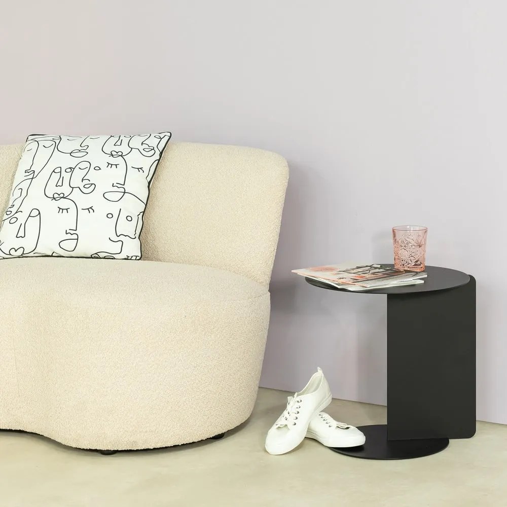 Măsuță auxiliară rotundă din metal ø 40 cm Salsa – Spinder Design