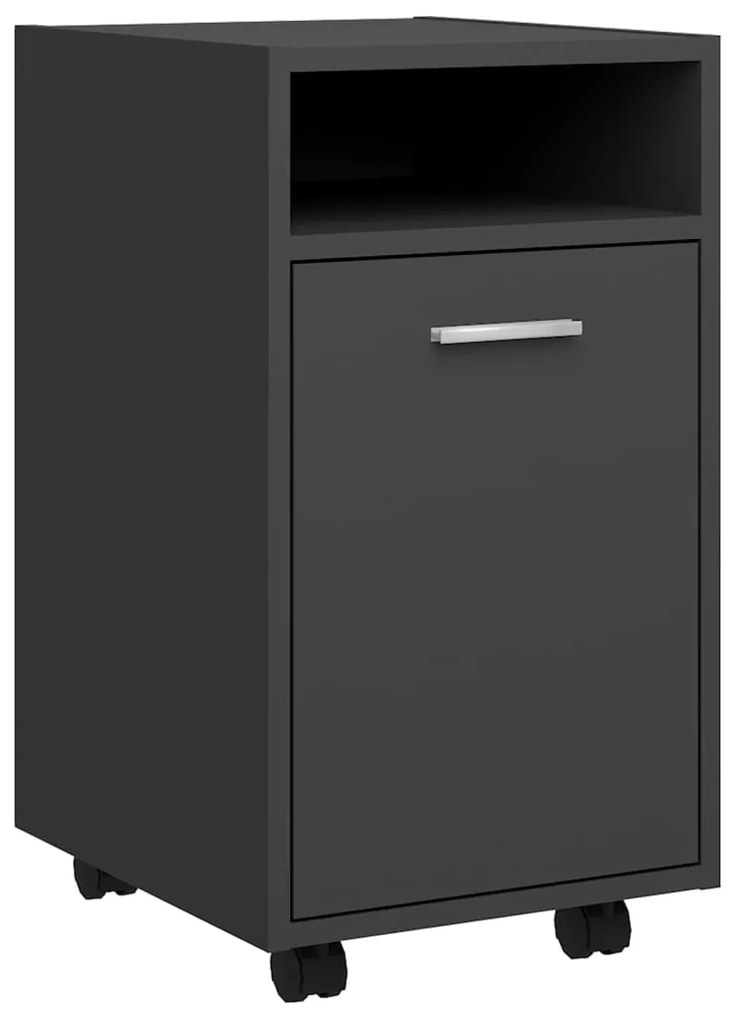 803049 vidaXL Dulap lateral cu roți, gri, 33x38x60 cm, PAL