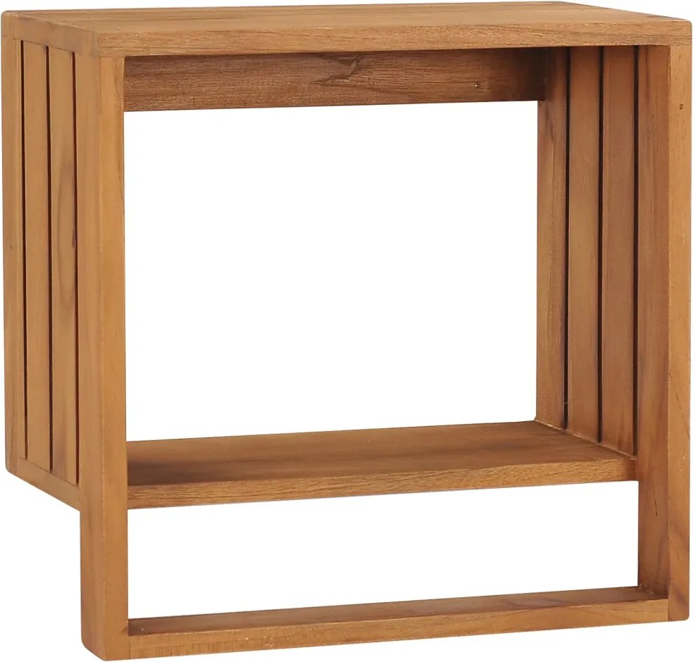 vidaXL Suport prosoape de perete, 35 x 20 x 35 cm, lemn masiv de tec