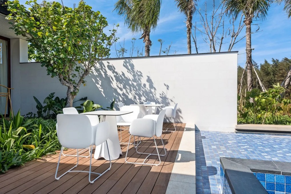 Masa de exterior / interior design modern premium PEZZETTINA TABLE 80x80x73 56013 Vondom