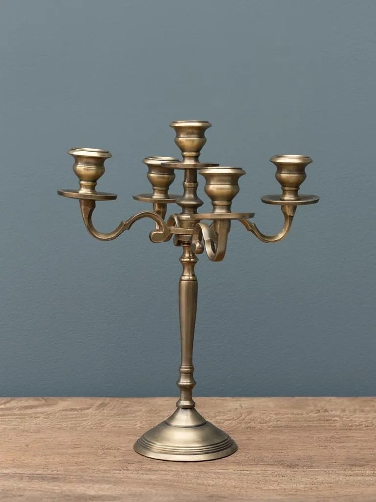 Sfesnic pentru 5 lumanari, din aluminiu, Chateau
