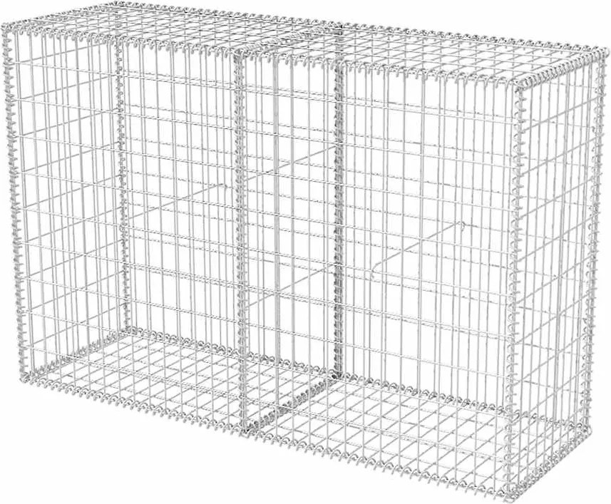 vidaXL Coș gabion, 150 x 50 x 100 cm, oțel galvanizat