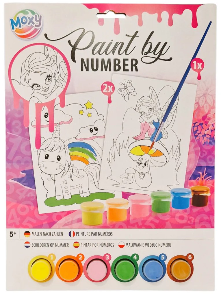 SET PICTURA PE NUMERE - UNICORN SI ZANA - MOXY (150057)