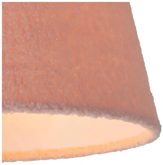 Lustră pe cablu Lucide 10416/01/66 WOOLLY 1xE27/60W/230V roz