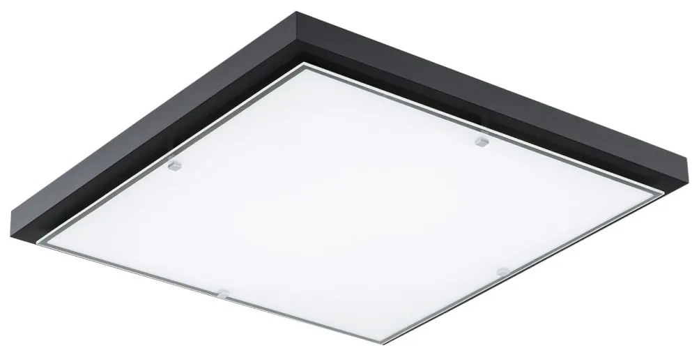 Plafoniera design modern Carlson negru 29x29cm