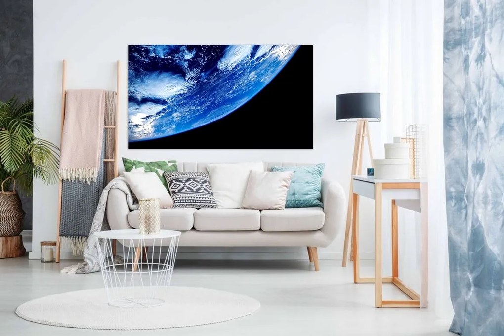 Tablou terra albastra imagine satelit - 90x60cm