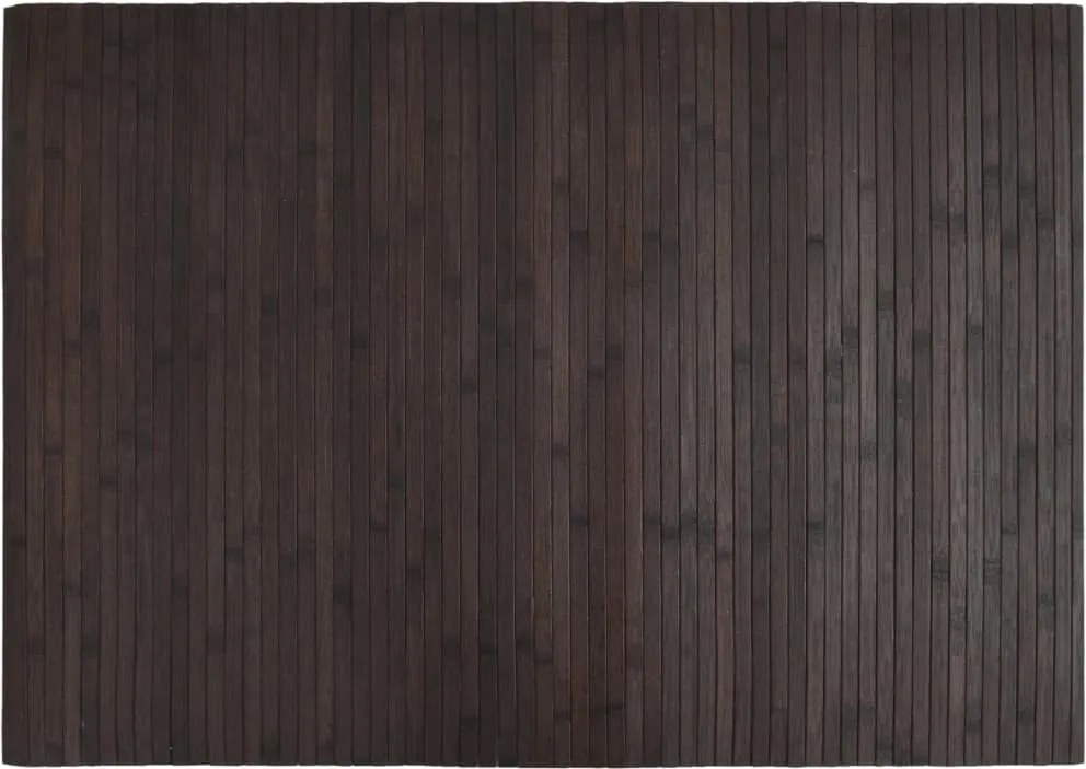 vidaXL Covor dreptunghiular, maro închis, 70x100 cm, bambus