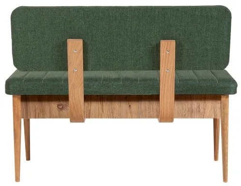 Bancă matlasată VINA 85x110 cm verde/pin atlantic
