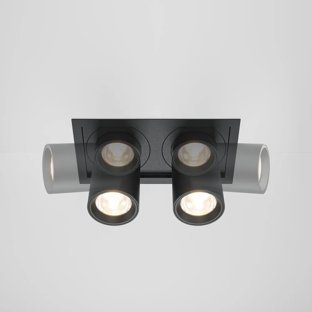 Spot LED incastrabil rotativ retractabil Hidden 2 negru