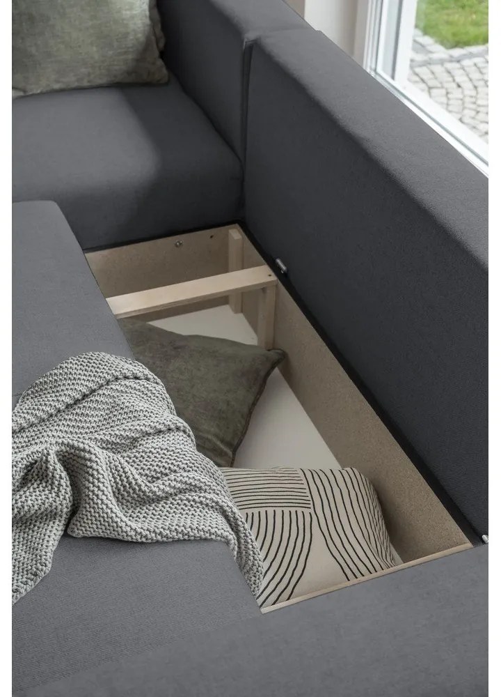 Colțar gri închis extensibil (colț variabil) Homely Tommy – Miuform