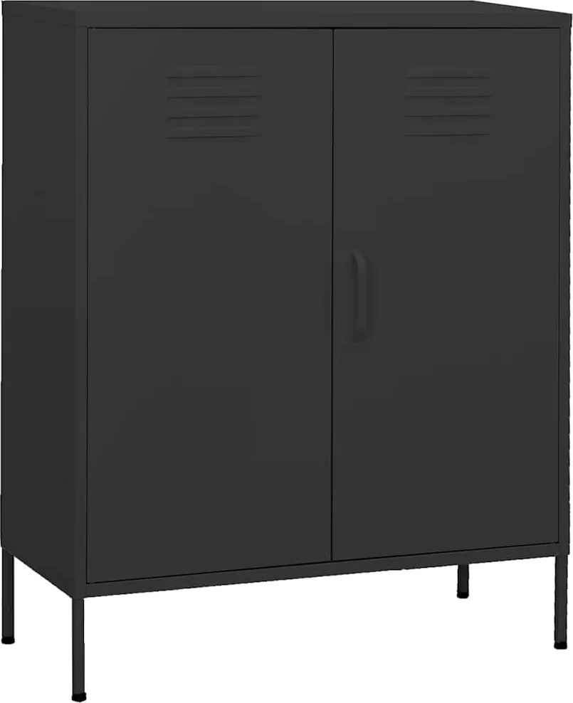 vidaXL Dulap de depozitare, antracit, 80x35x101,5 cm, oțel