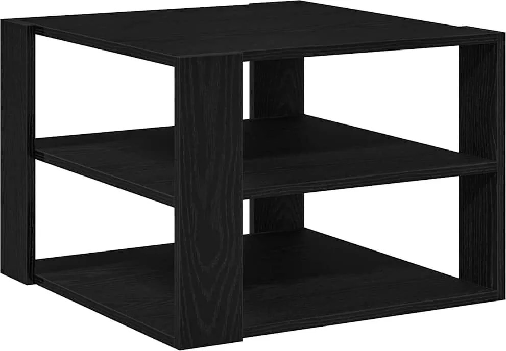 vidaXL Masă de cafea Stejar Negru 58 x 58 x 40 cm Lemn compozit