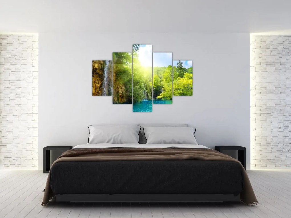 Tablou - cascadele în djunglă (150x105 cm)